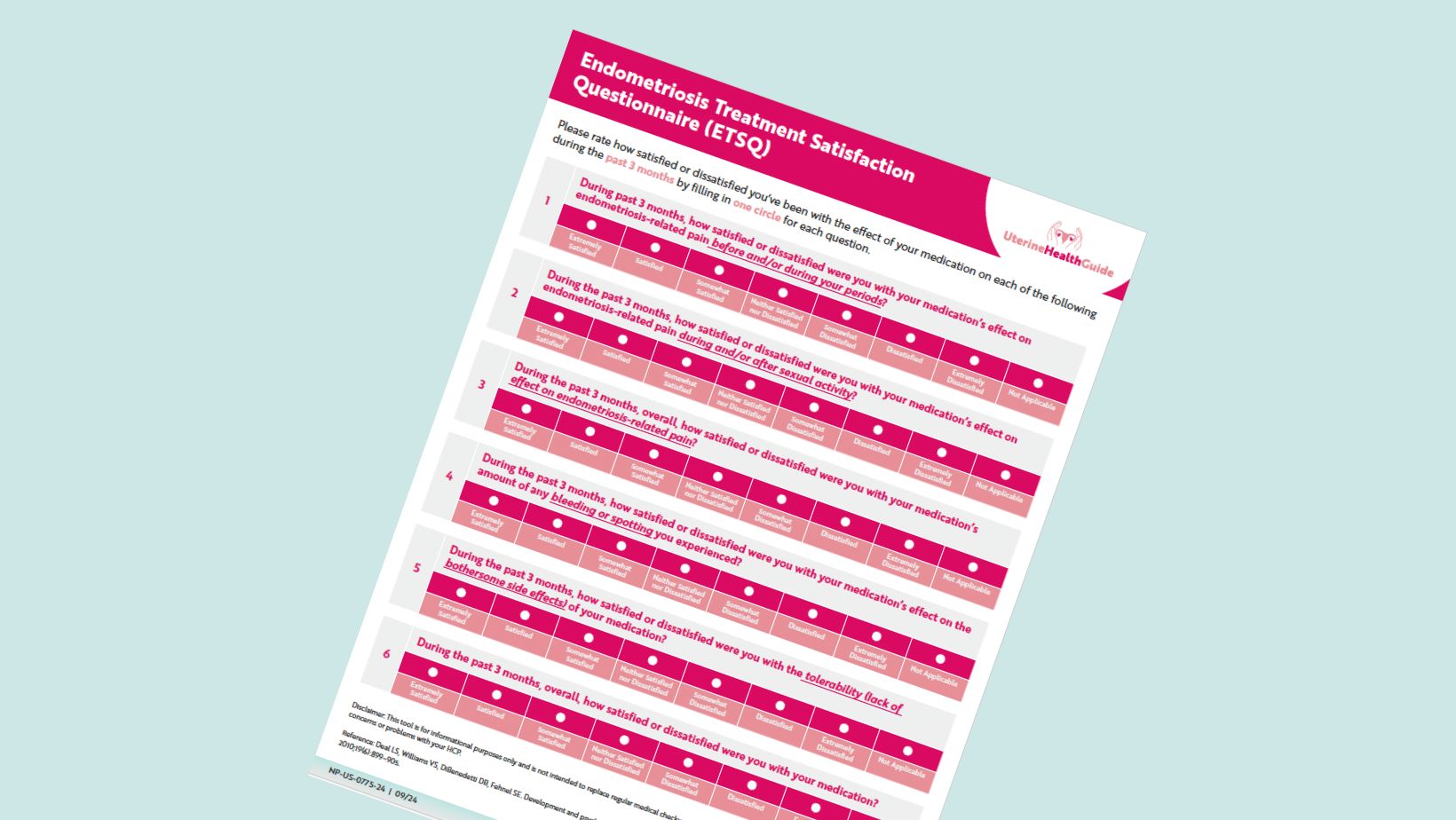 Endometriosis Treatment Satisfaction Questionnaire